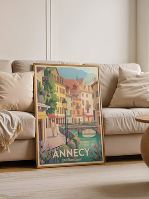 Annecy Altstadtpastell Canal