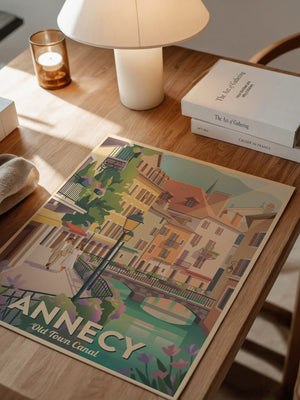 Annecy Altstadtpastell Canal