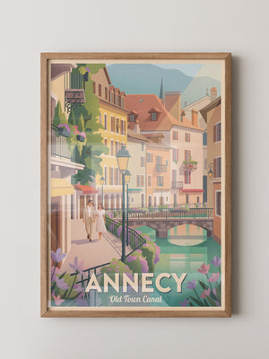 Annecy Altstadtpastell Canal
