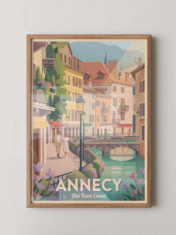 Annecy Altstadtpastell Canal