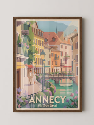Annecy Altstadtpastell Canal