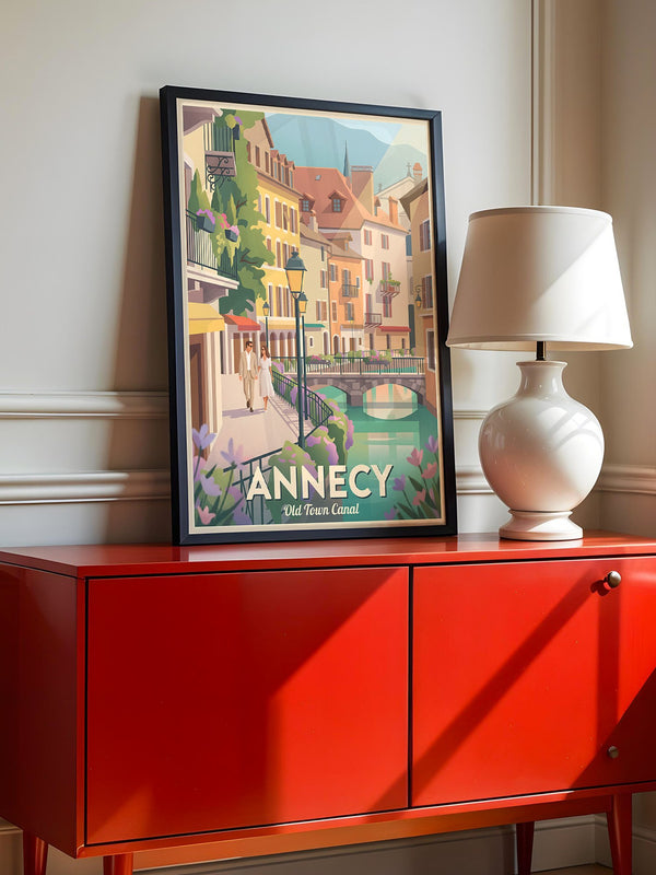 Annecy Altstadtpastell Canal