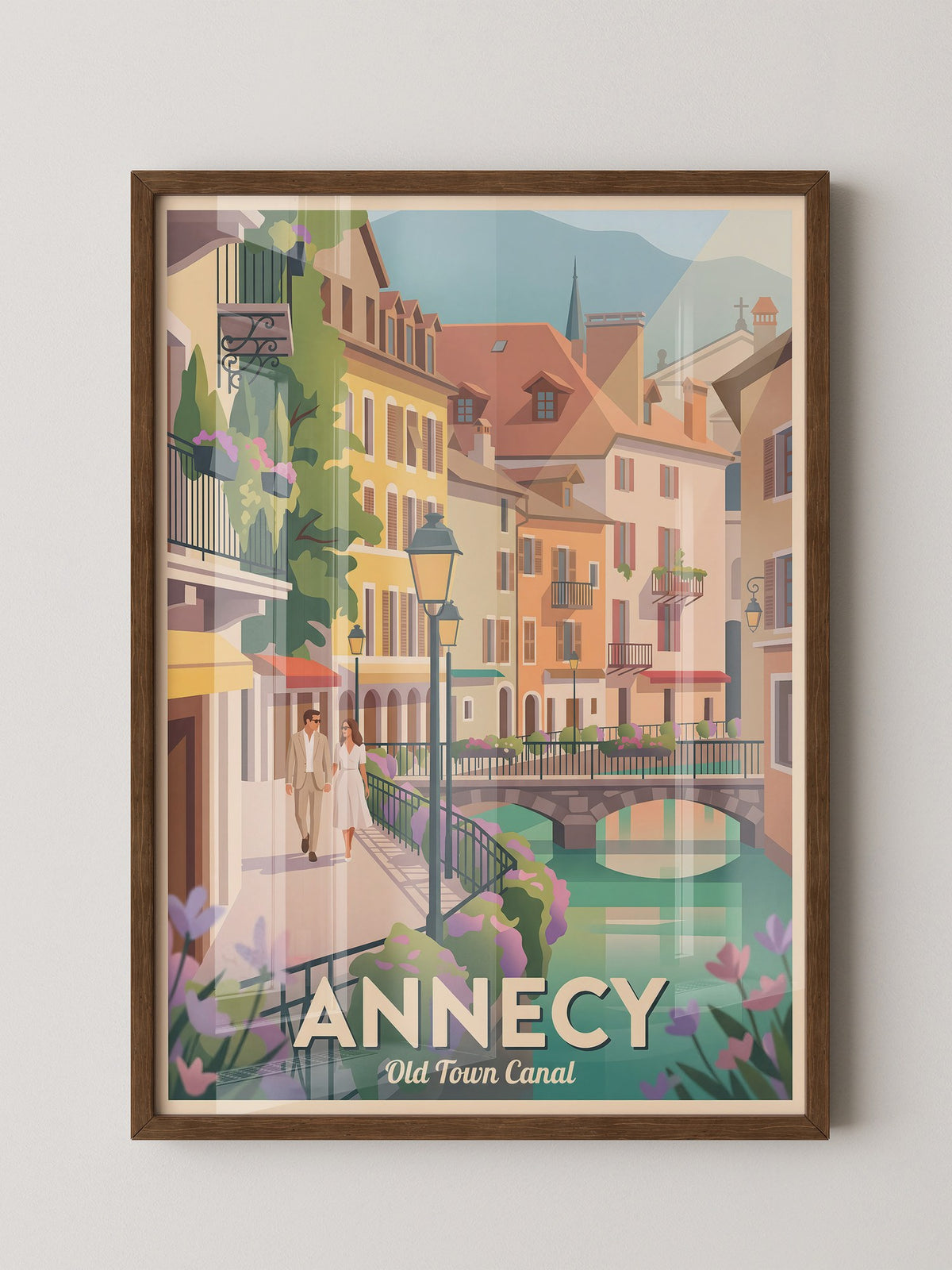 Annecy Altstadtpastell Canal