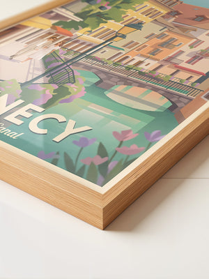 Annecy Altstadtpastell Canal