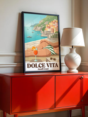 Amalfiküste Sommersonne Retro-Design