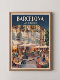 Barcelona Café Leben Retro-Charme