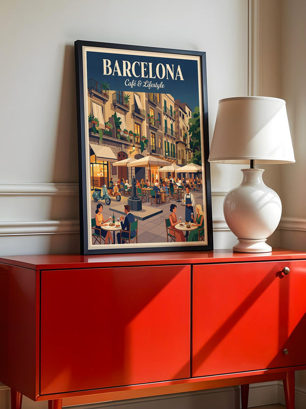 Barcelona Café Leben Retro-Charme