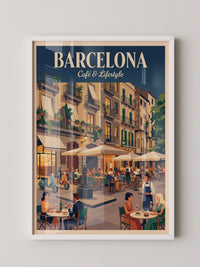 Barcelona Café Leben Retro-Charme