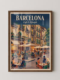 Barcelona Café Leben Retro-Charme