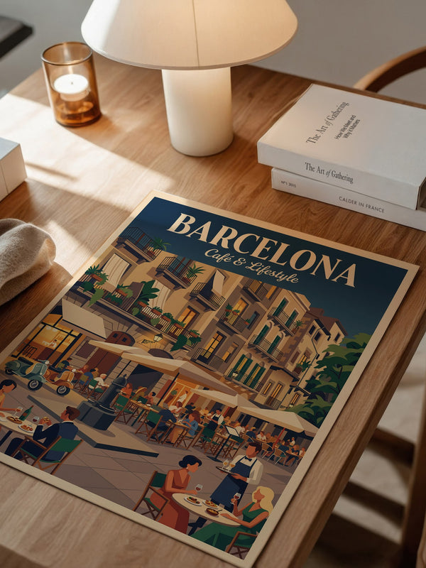 Barcelona Café Leben Retro-Charme