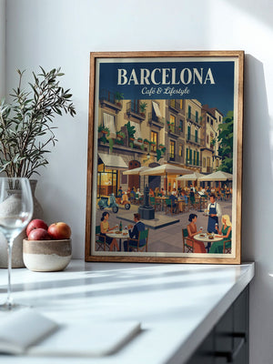 Barcelona Café Leben Retro-Charme