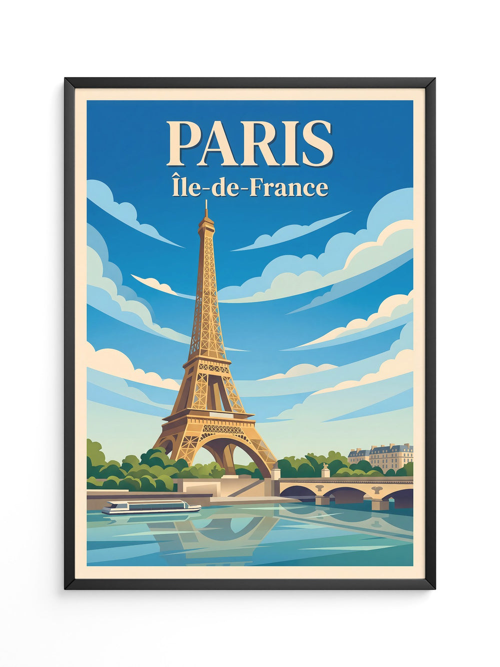 Eiffelturm Retro Himmel Paris