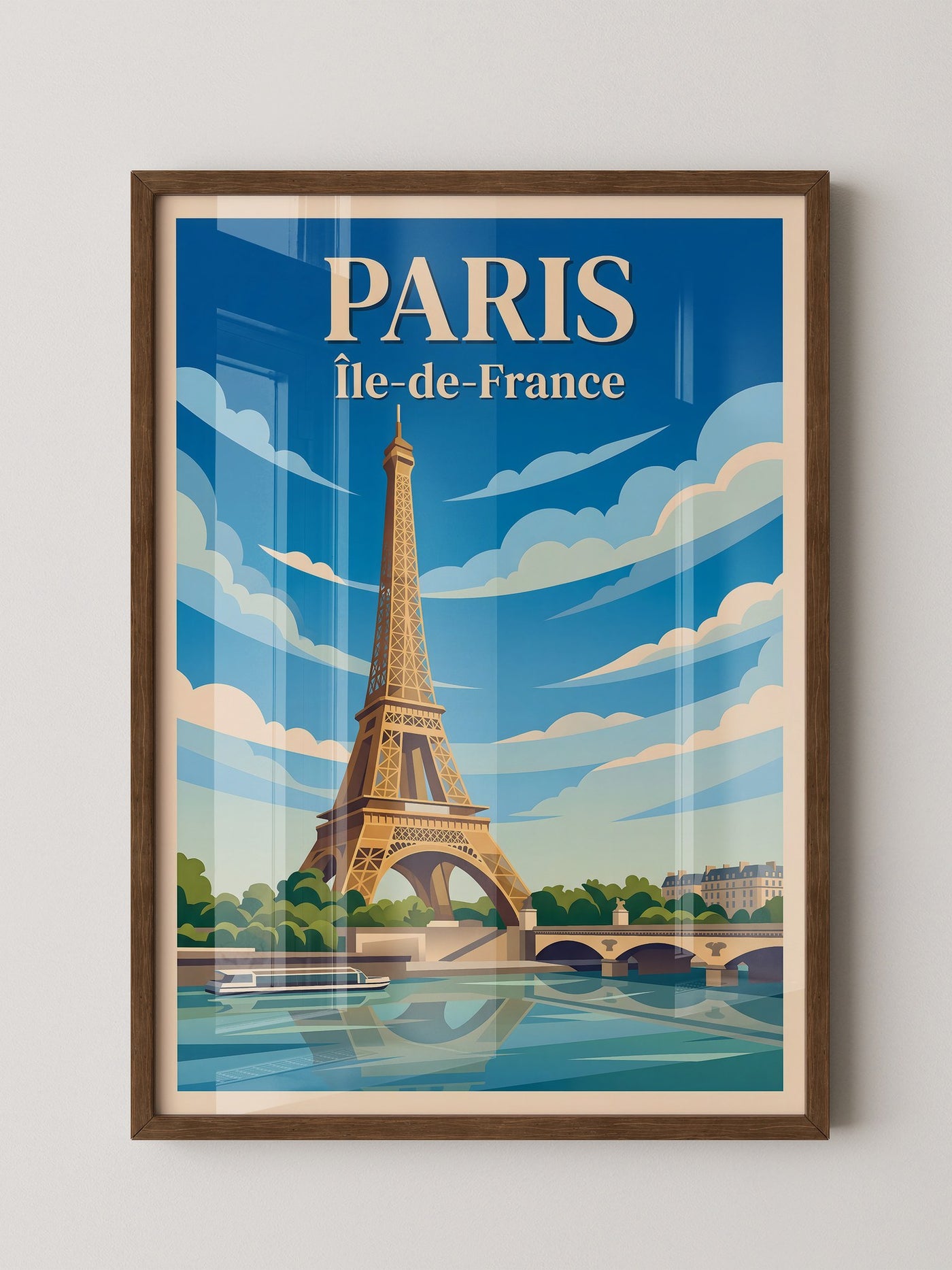 Eiffelturm Retro Himmel Paris