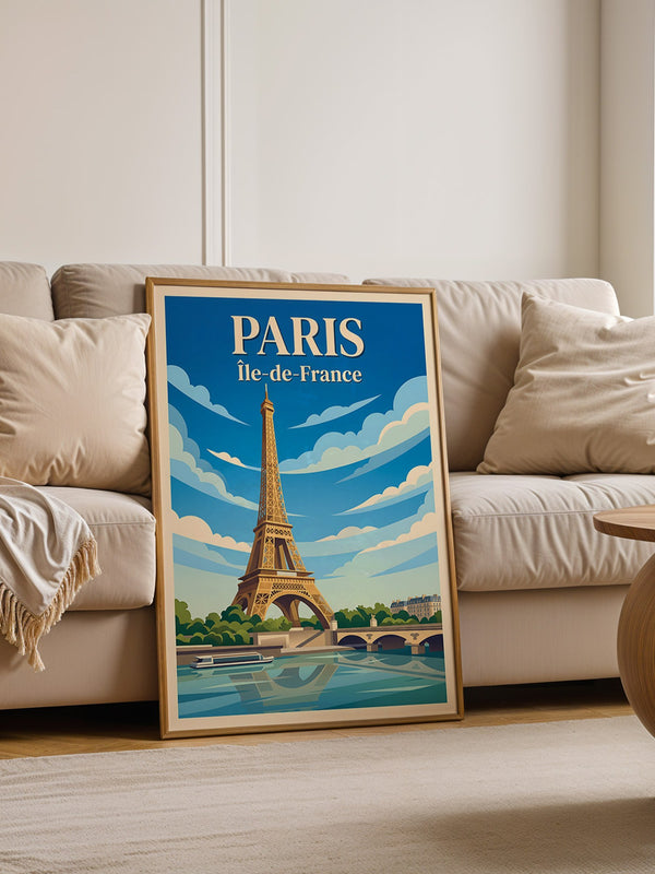 Eiffelturm Retro Himmel Paris