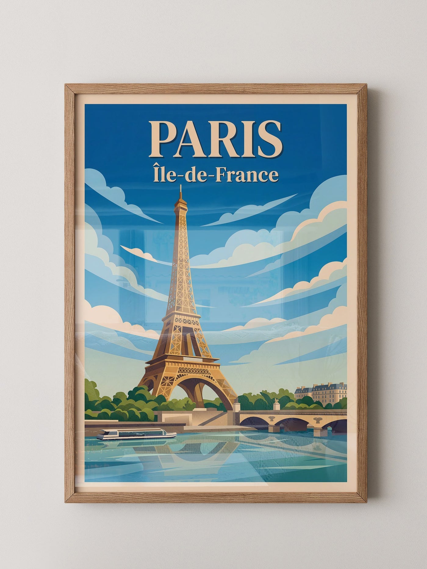 Eiffelturm Retro Himmel Paris