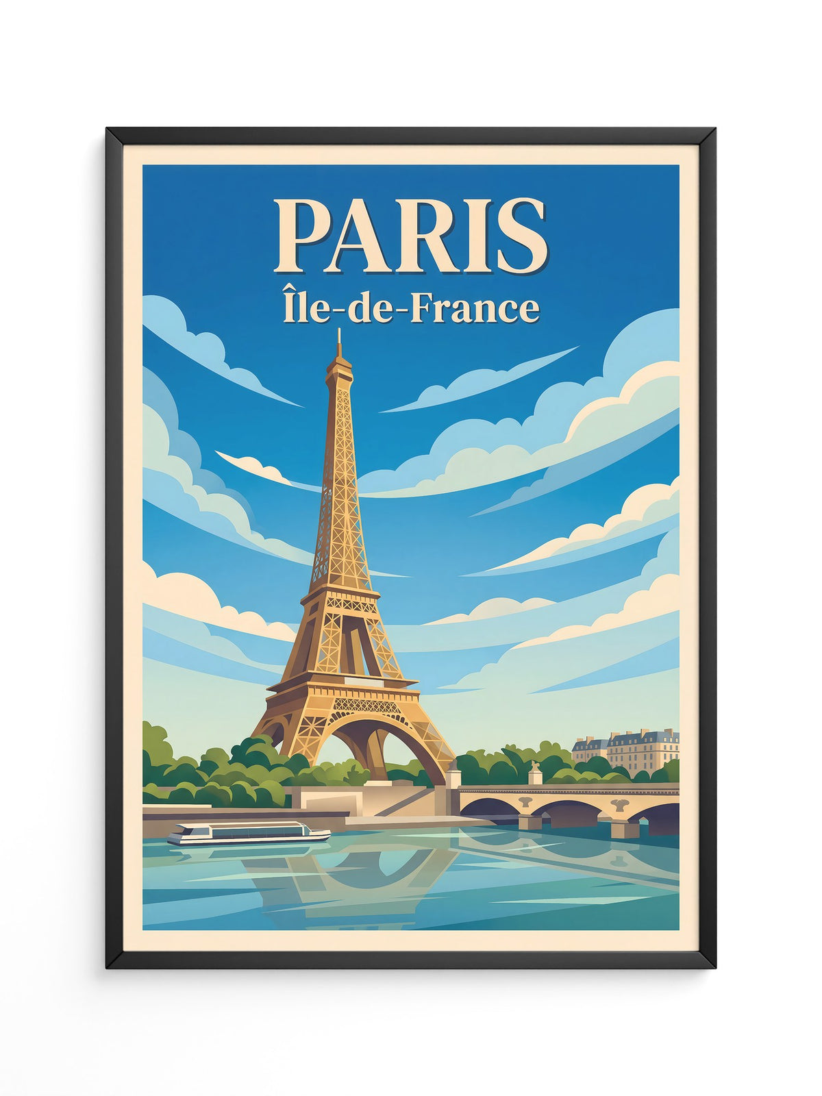 Eiffelturm Retro Himmel Paris