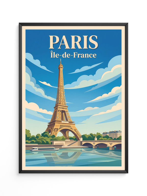 Eiffelturm Retro Himmel Paris