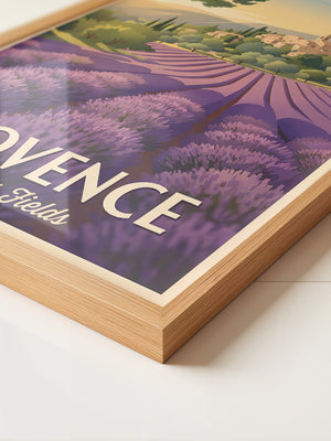 Lavendelfelder Provence Vintage-Stil