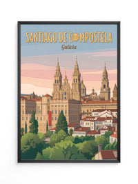 Santiago Kathedrale Pastellfarben