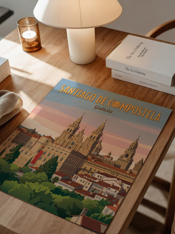 Santiago Kathedrale Pastellfarben