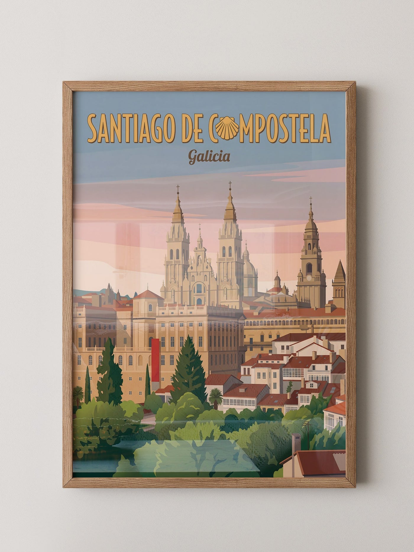 Santiago Kathedrale Pastellfarben