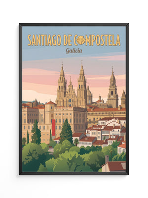 Santiago Kathedrale Pastellfarben
