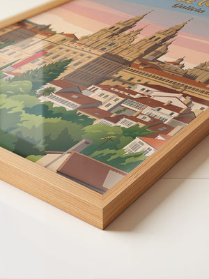 Santiago Kathedrale Pastellfarben