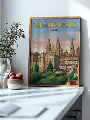 Santiago Kathedrale Pastellfarben