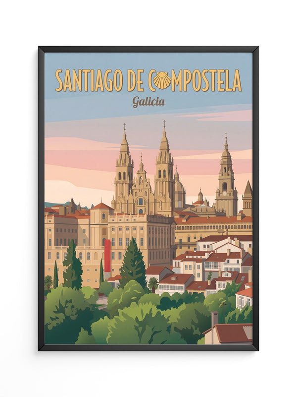 Santiago Kathedrale Pastellfarben