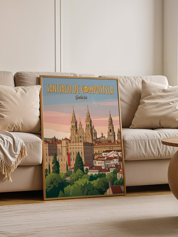 Santiago Kathedrale Pastellfarben