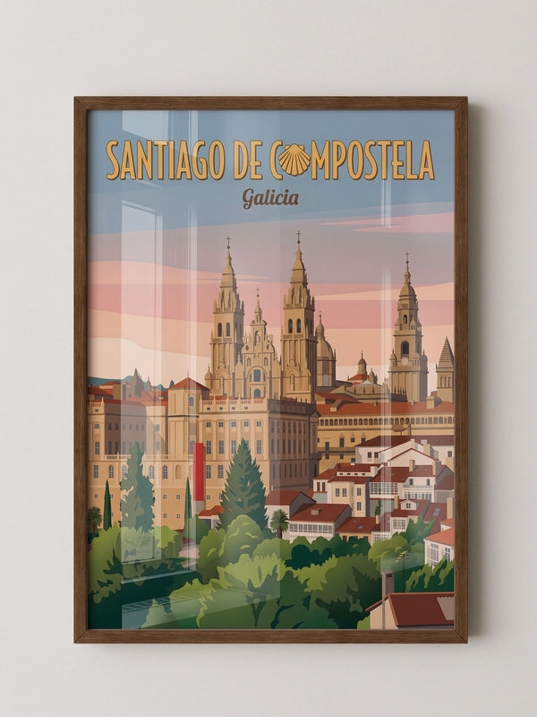 Santiago Kathedrale Pastellfarben