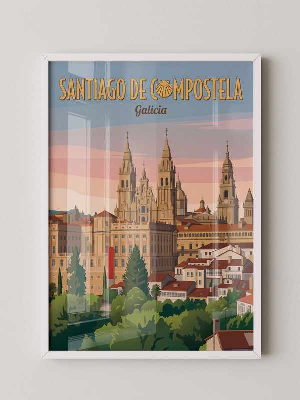 Santiago Kathedrale Pastellfarben
