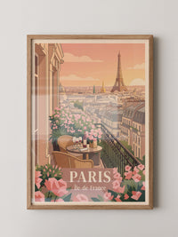 Pariser Balkon Blumenperspektive