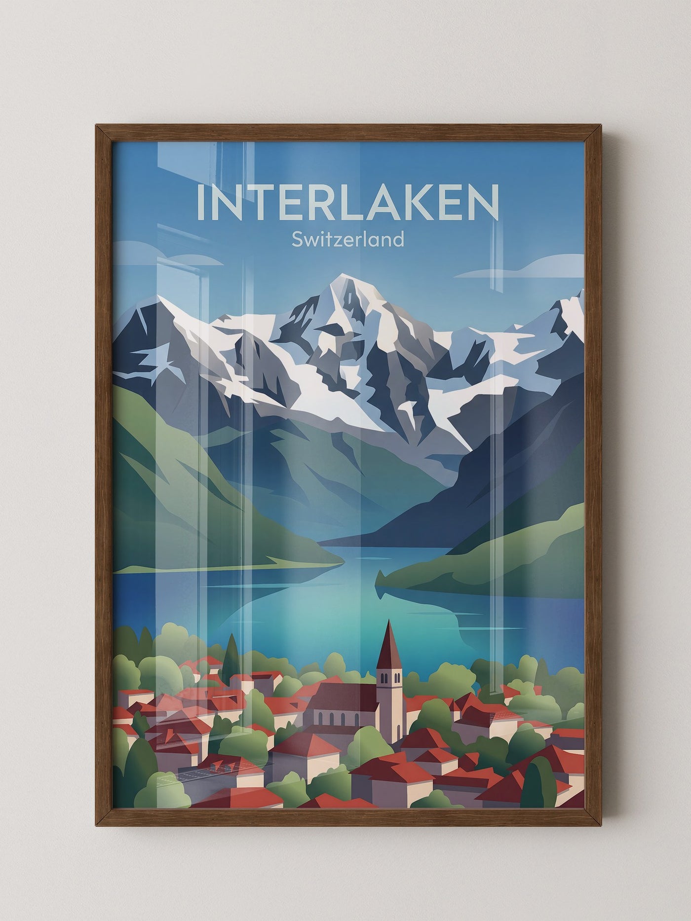 Schweizer Landschaft Bergkulisse