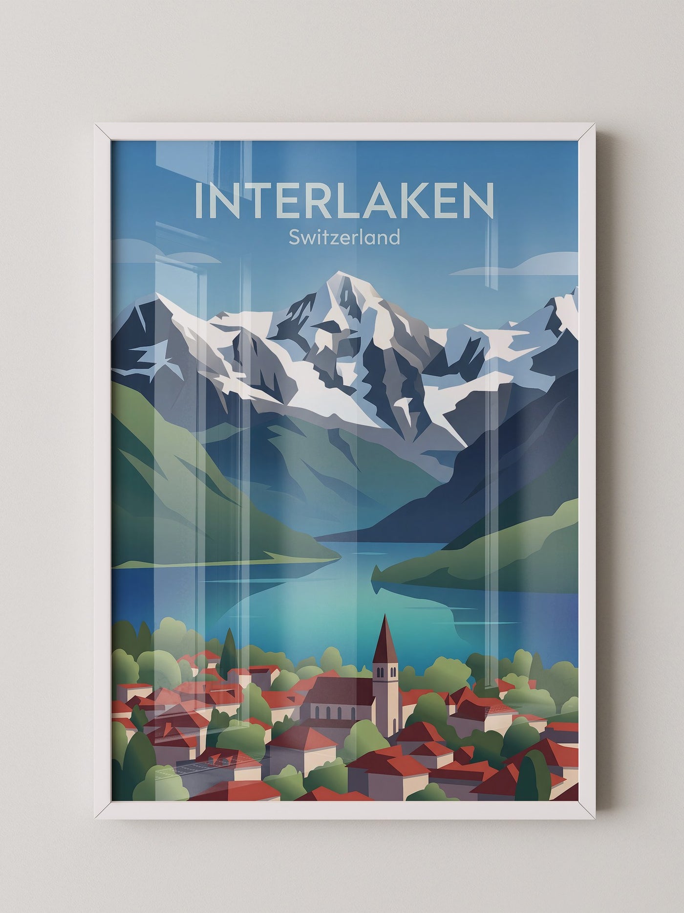 Schweizer Landschaft Bergkulisse