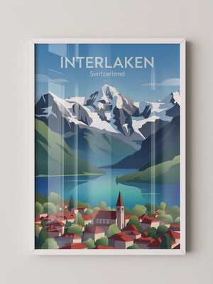 Schweizer Landschaft Bergkulisse