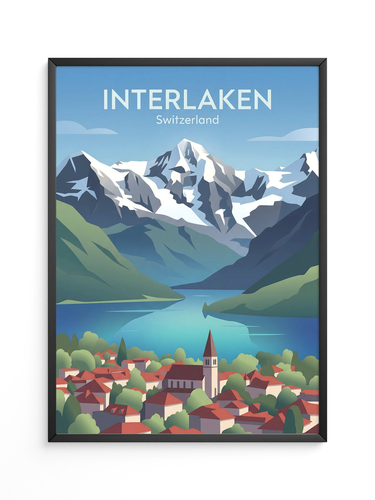 Schweizer Landschaft Bergkulisse