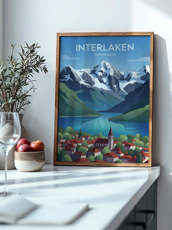Schweizer Landschaft Bergkulisse