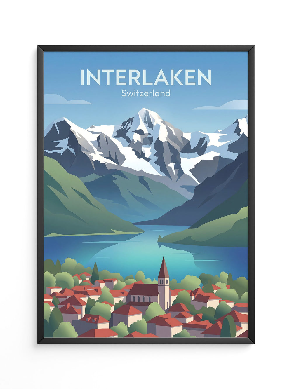 Schweizer Landschaft Bergkulisse