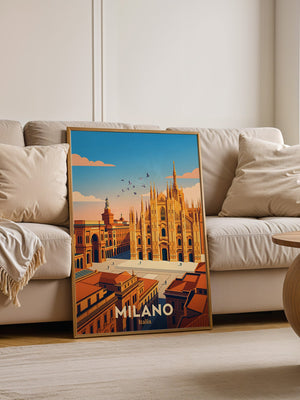 Mailänder Dom Goldene Stunde