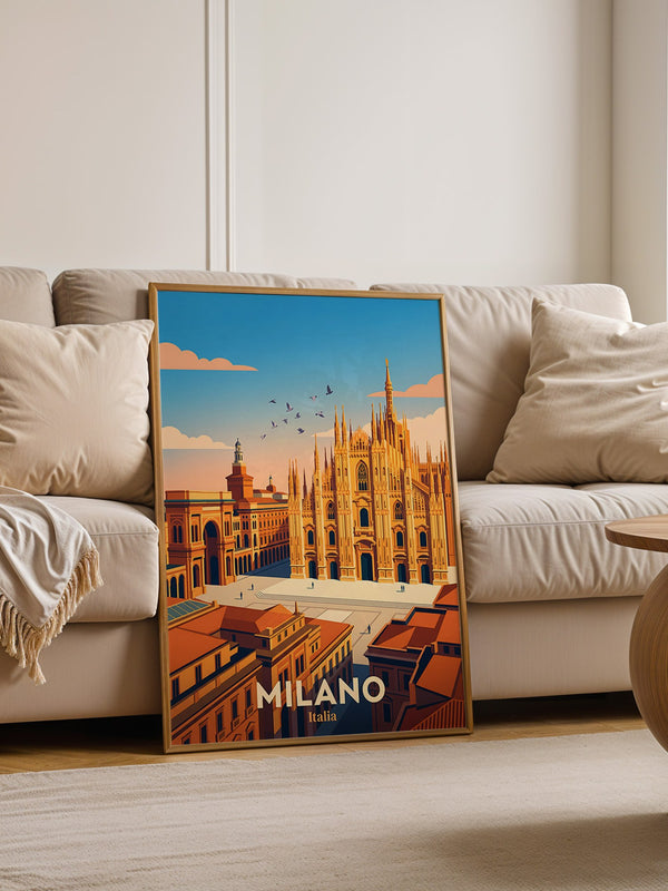 Mailänder Dom Goldene Stunde