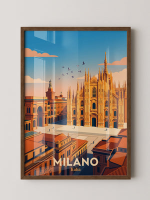 Mailänder Dom Goldene Stunde