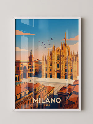 Mailänder Dom Goldene Stunde