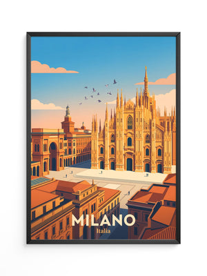 Mailänder Dom Goldene Stunde