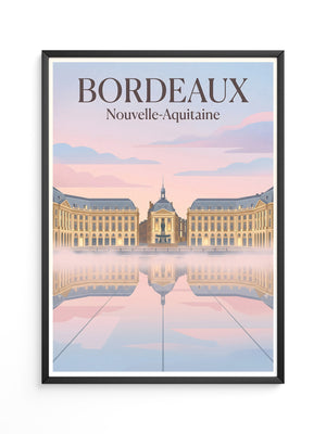 Bordeaux Architektur Pastellfarben
