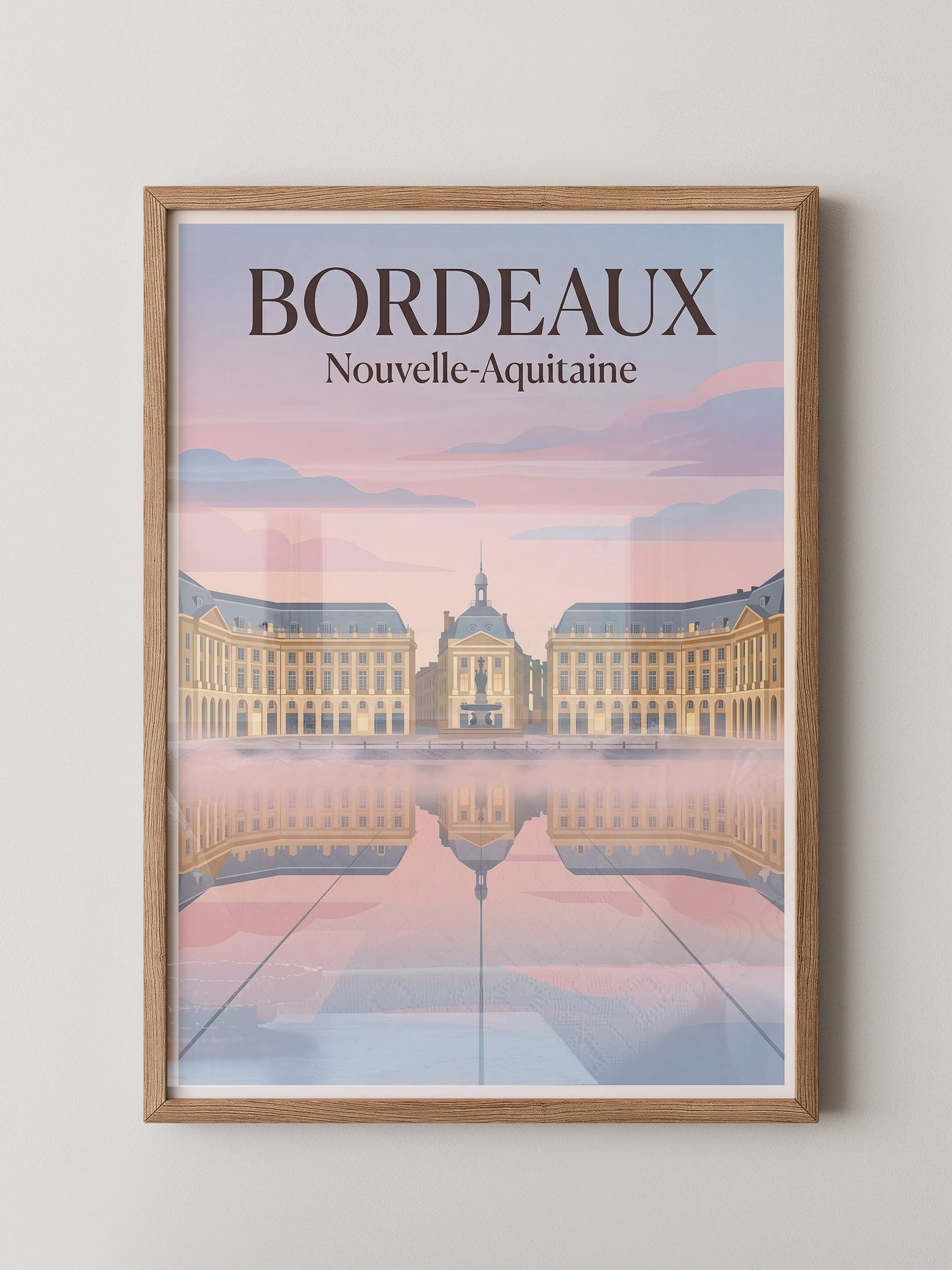 Bordeaux Architektur Pastellfarben