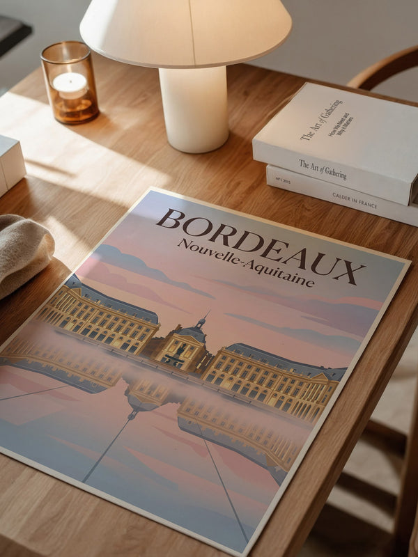 Bordeaux Architektur Pastellfarben