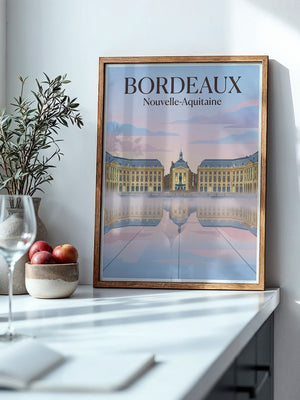 Bordeaux Architektur Pastellfarben