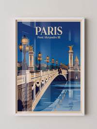 Pont Alexandre III Retro Beleuchtung