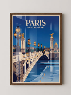 Pont Alexandre III Retro Beleuchtung